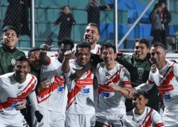 Festejo de Nacional Potosí tras la victoria