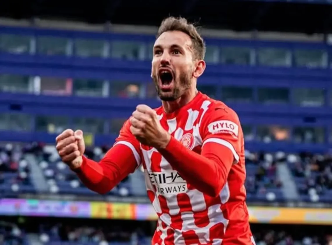 Christian Stuani celebra su gol