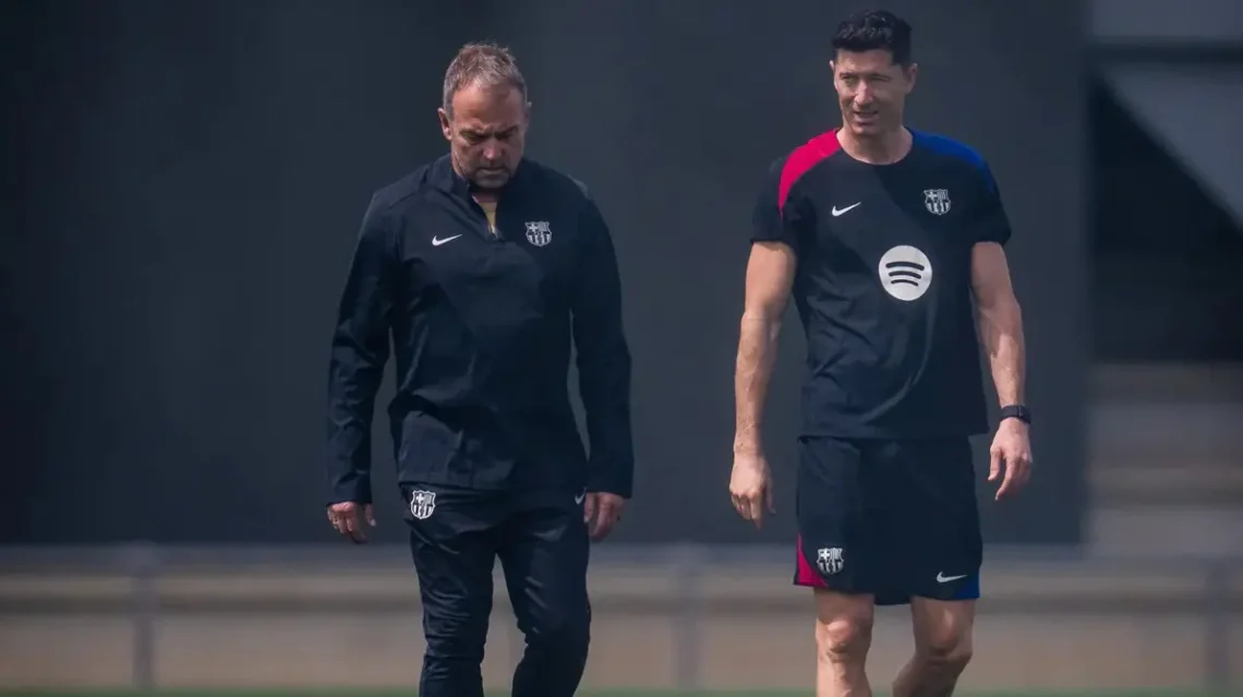 Robert Lewandowski se incorpora a los entrenamientos (FOTO: FC Barcelona)