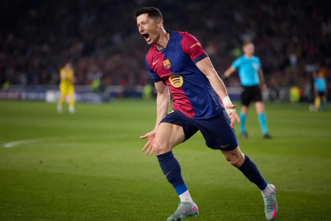 Robert Lewandowski en acción