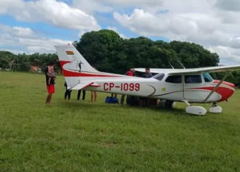 La avioneta desaparecida. FOTO: RRSS Lucho Arce