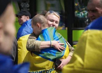 Otro grupo de prisioneros de guerra llegó a Kiev/RRSS Volodimir Zelenski