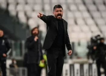 El DT italiano Gennaro Gattuso fue presentado oficialmente este jueves (AFP)