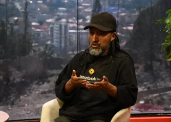 David Inca, representante de las víctimas de Senkata en entrevista con Piedra, Papel y Tinta de La Razón. Foto: Oswaldo Aguirre.