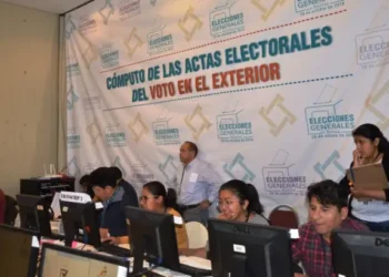 Cómputo de actas electorales..
Foto: RRSS