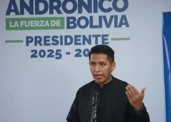 El candidato de Alianza Popular, Andrónico Rodríguez.
Foto: APG