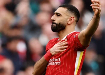 El delantero egipcio Mohamed Salah en un partido anterior con Liverpool.