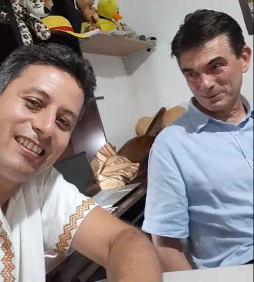 Rodrigo Paz y Edman Lara, candidatos del PDC.
Foto: captura RRSS