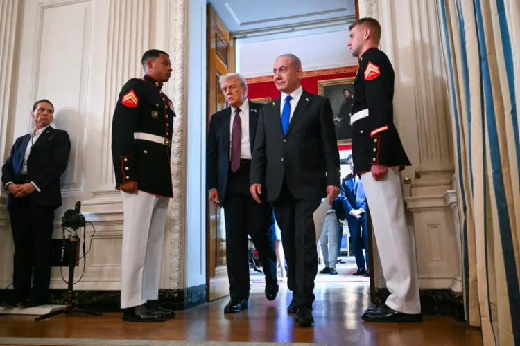 Trump presentó su plan para Gaza luego de reunirse con Netanyahu/AFP