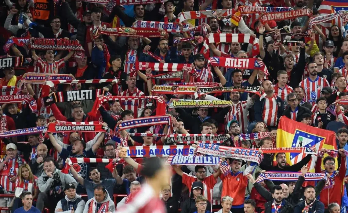 Afición del Atlético de Madrid. (FOTO: AFP)