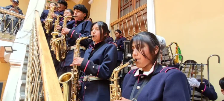 Los estudiantes demostrarán su talento musical. Foto: Gobernación de La Paz.