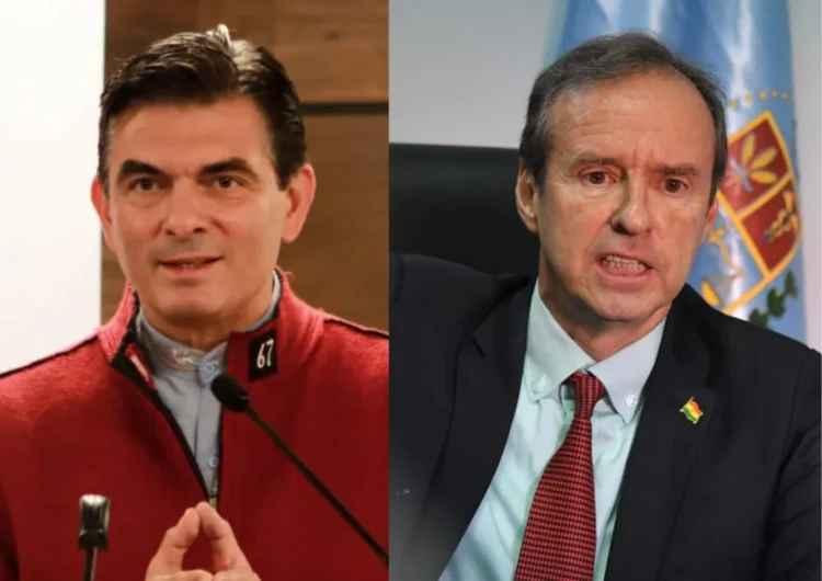 Rodrigo Paz y Jorge Quiroga.