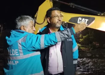 El alcalde Iván Arias y el concejal Jorge Dulón. Foto: RRSS Jorge Dulón.