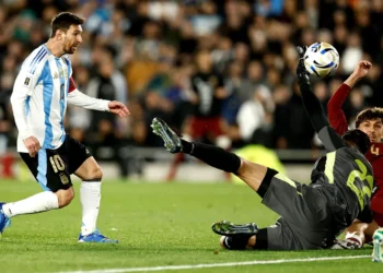 Messi en su último partido de las eliminatorias sudamericanas. FOTO: AFA - Selección Argentina)
