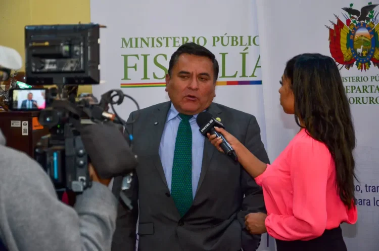 El fiscal departamental de Oruro, Aldo Morales. FOTO: Fiscalía de Oruro