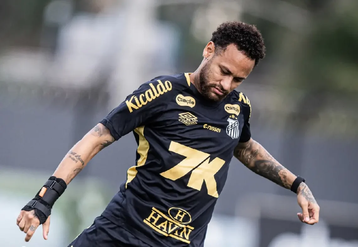 Neymar entrenando en el Santos FC. (FOTO: Santos Futebol Clube)
