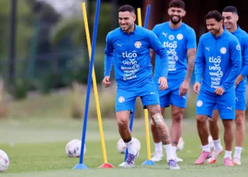 Entrenamiento de Paraguay. (FOTO: Selección Paraguaya de Fútbol)