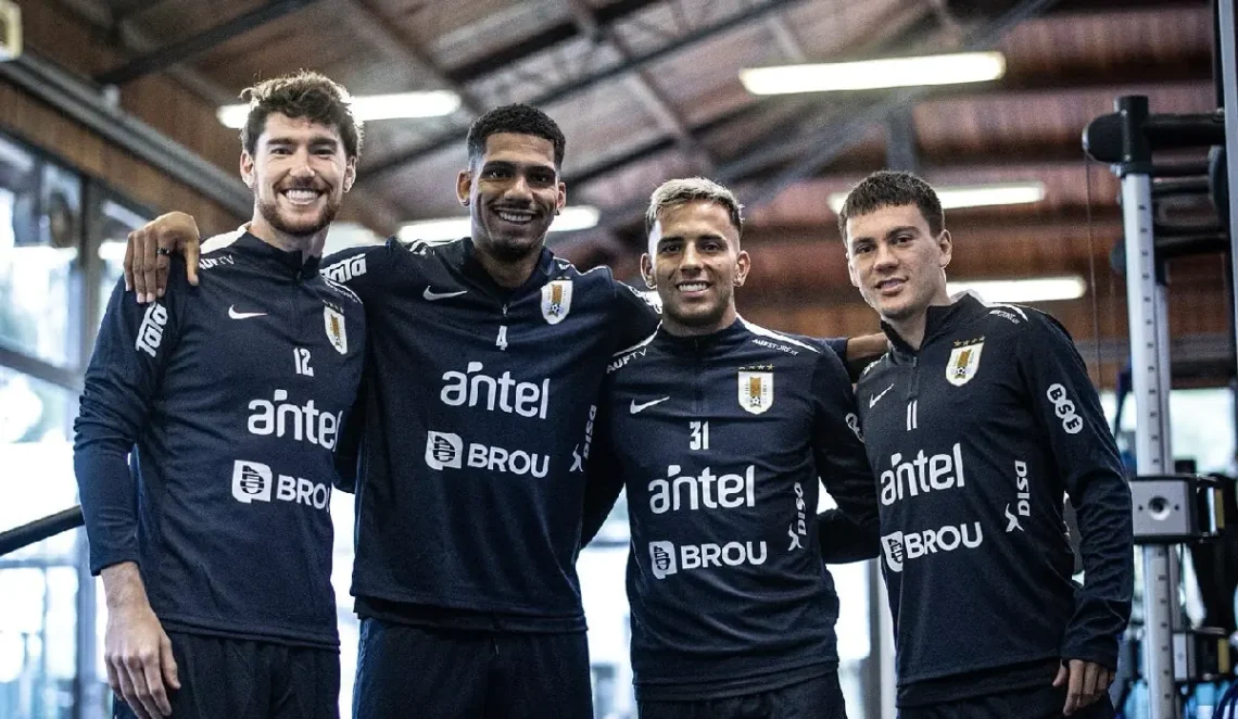 Entrenamiento de Uruguay. (FOTO: AUF - Selección Uruguaya de Fútbol)