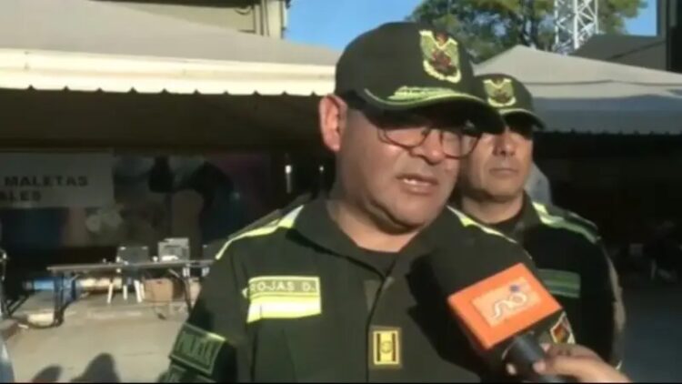 El comandante de Santa Cruz dio un informe/Captura de Video