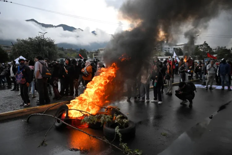 Las protestas son por la suspensión de la subvención del diésel/AFP