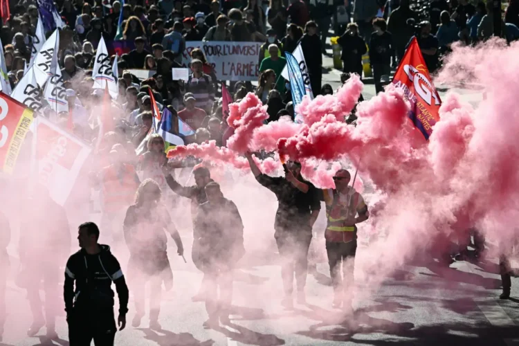Las manifestaciones tomaron el centro de París/AFP