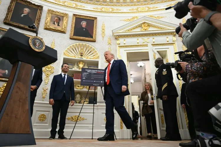 Donald Trump anunció los aranceles adicionales/AFP