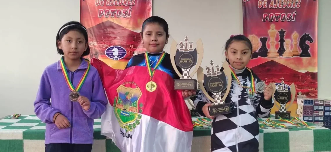 La premiación en la rama femenina del nacional.