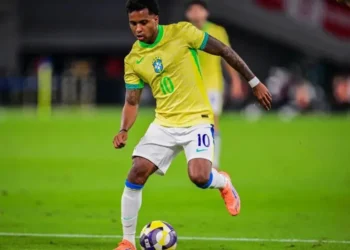 Rodrygo, figura de la Selección Brasileña. (AFP)