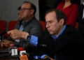 Jorge Quiroga, de Libre, en conferencia de prensa.
Foto: APG