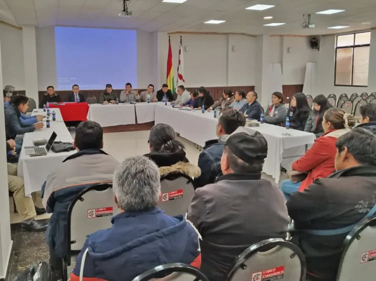 Reunión de Comité Multisectorial en Chuquisaca. Foto: CAO.