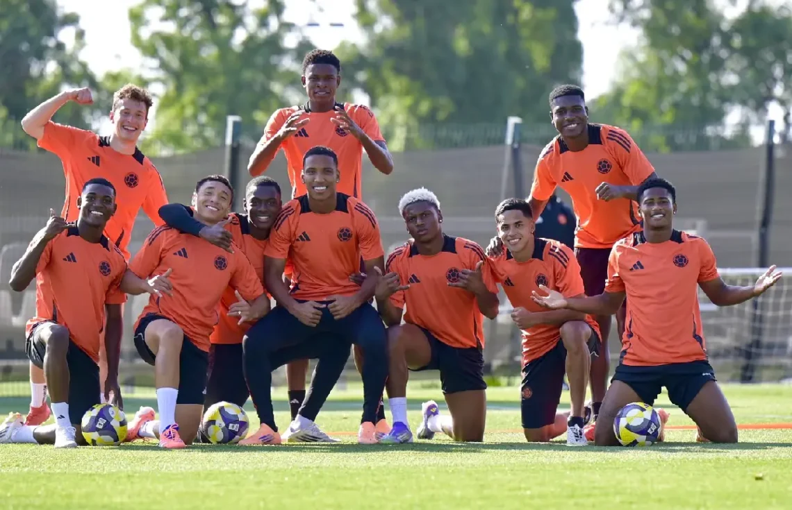 Entrenamiento de la Selección colombiana sub-20. (FOTO: Selección Colombia - FCFSeleccionCol)