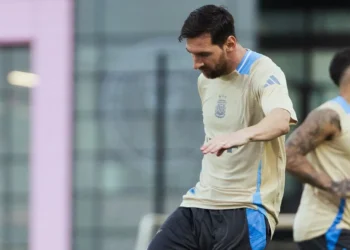 Lionel Messi entrenando con la selección Argentina. (FOTO: AFA - Selección Argentina)
