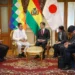 El vicepresidente Edmand Lara se reunió con el ministro de Estado de Asuntos Exteriores de Japón, Iwao Horii. (Foto: Vicepresidencia)