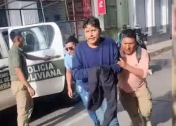 El aprehendido sale de su audiencia/Captura de pantalla