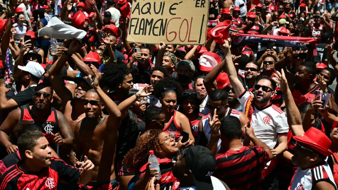 Aficionados de Flamengo en Rio de Janeiro. (FOTO: AFP)