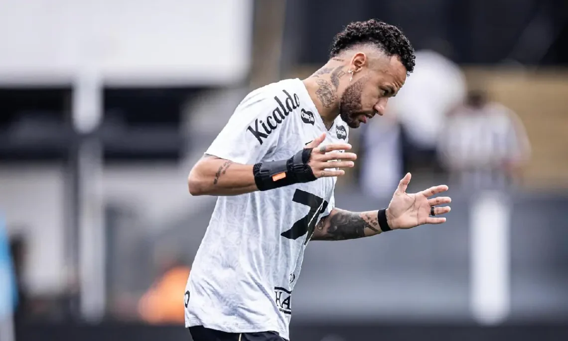 Neymar durante un entrenamiento con el Santos FC. (FOTO: Santos Futebol Clube)