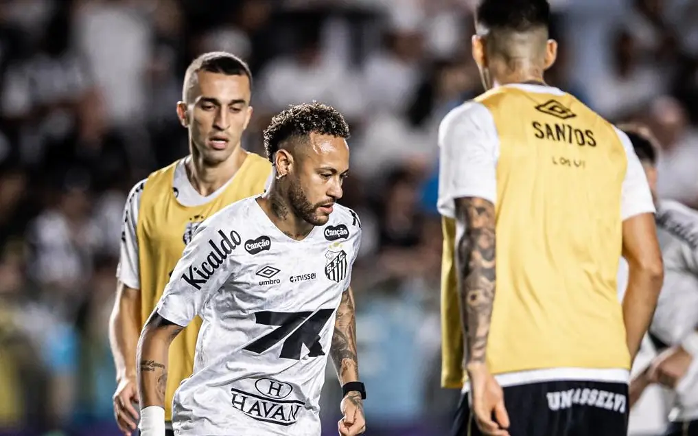 Neymar entrenando con el Santos. (FOTO: Santos Futebol Clube)