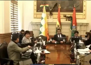 Sesión del Concejo Municipal de La Paz. FOTO: Captura Concejo de La Paz