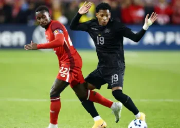 Gonzalo Plata, durante el amistoso entre Ecuador y Canadá en Toronto. (FOTO: AFP)