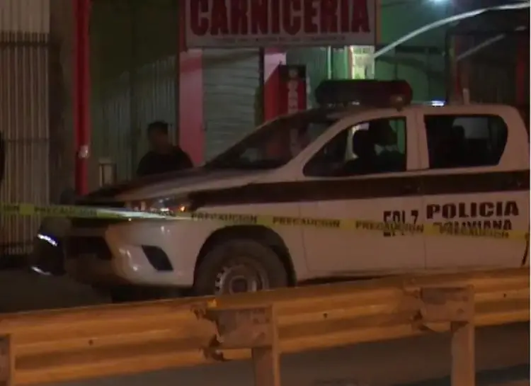 La Policía llegó al lugar del tiroteo/Captura Unitel