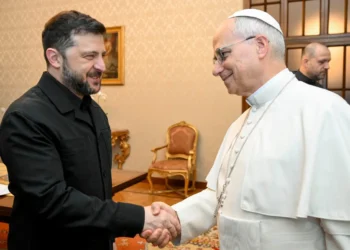 Zelenski fue recibido por León XIV en el Vaticano/AFP