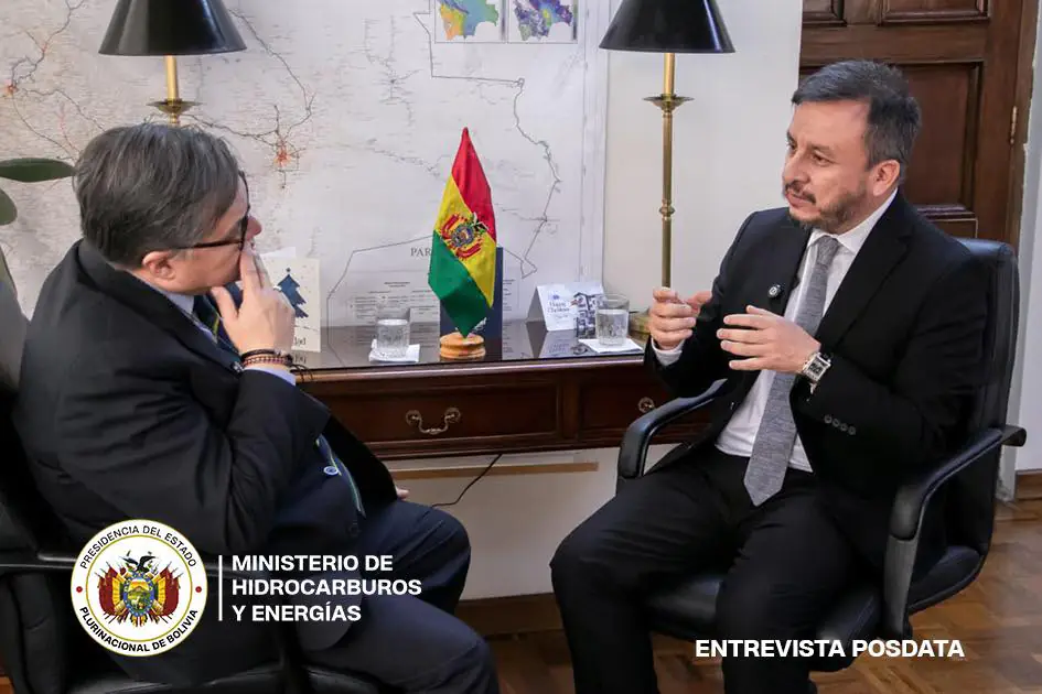 El ministro de Hidrocarburos, Mauricio Medinaceli. Foto: MHE.