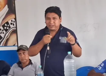 El dirigente evista VIcente Choque.
Cpatura RRSS.