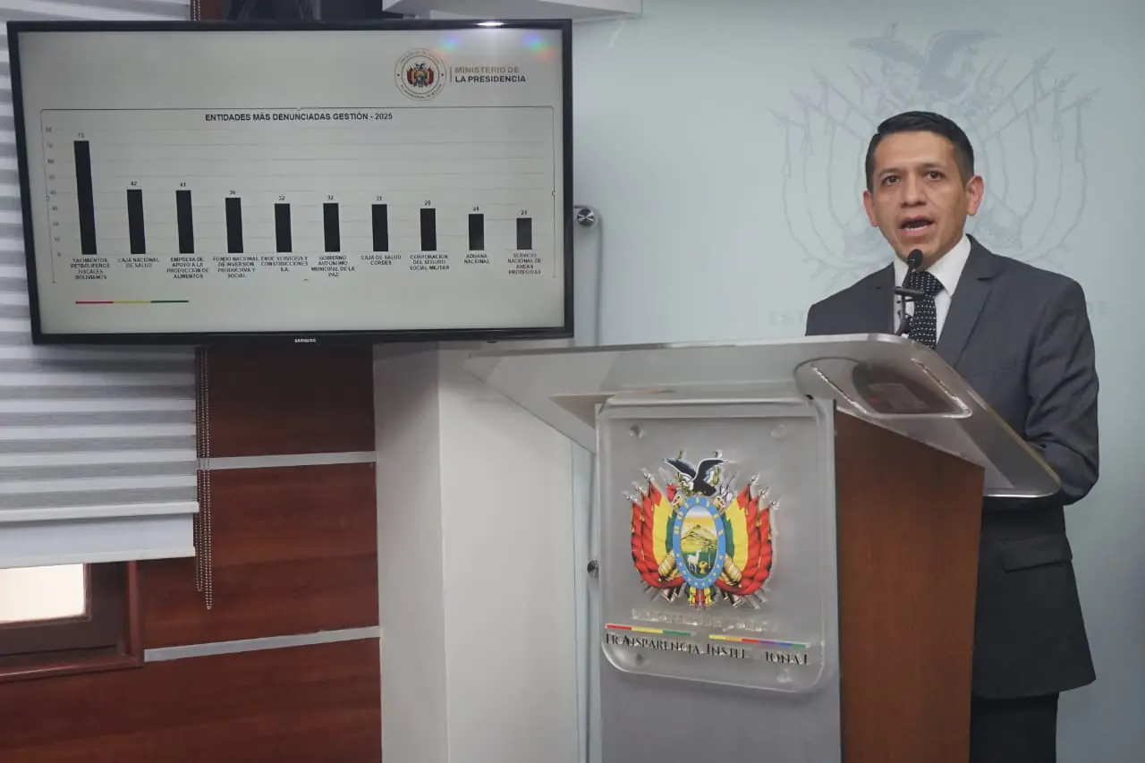 El viceministro de Transparencia, Seguridad Jurídica y Derechos Humanos, Marcelo Yamil García. Foto: APG