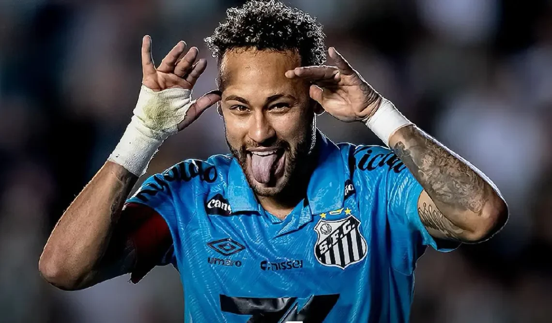 Neymar anotó un triplete para el Santos. (FOTO: Santos Futebol Clube)