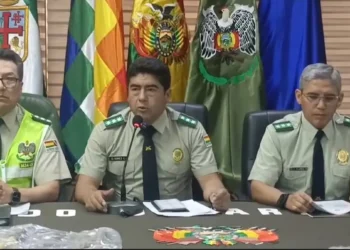 El comandante departamental de Santa Cruz da detalles del caso/Policía Boliviana