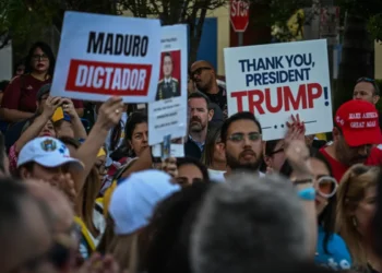 Venezolanos residentes en Estados Unidos celebran la captura de Maduro/AFP