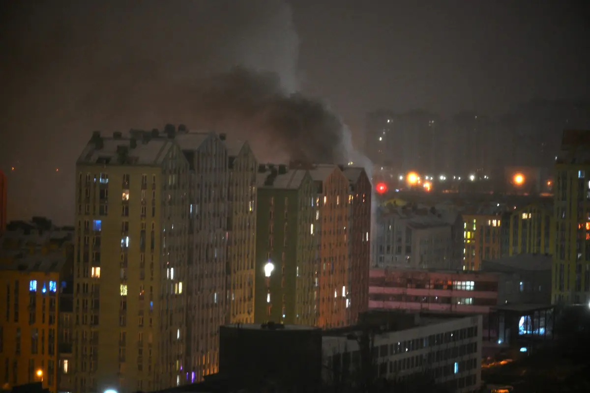 El misil ruso alcanzó una zona residencial/AFP