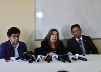 La presidente de Andecop dio una conferencia de prensa/APG