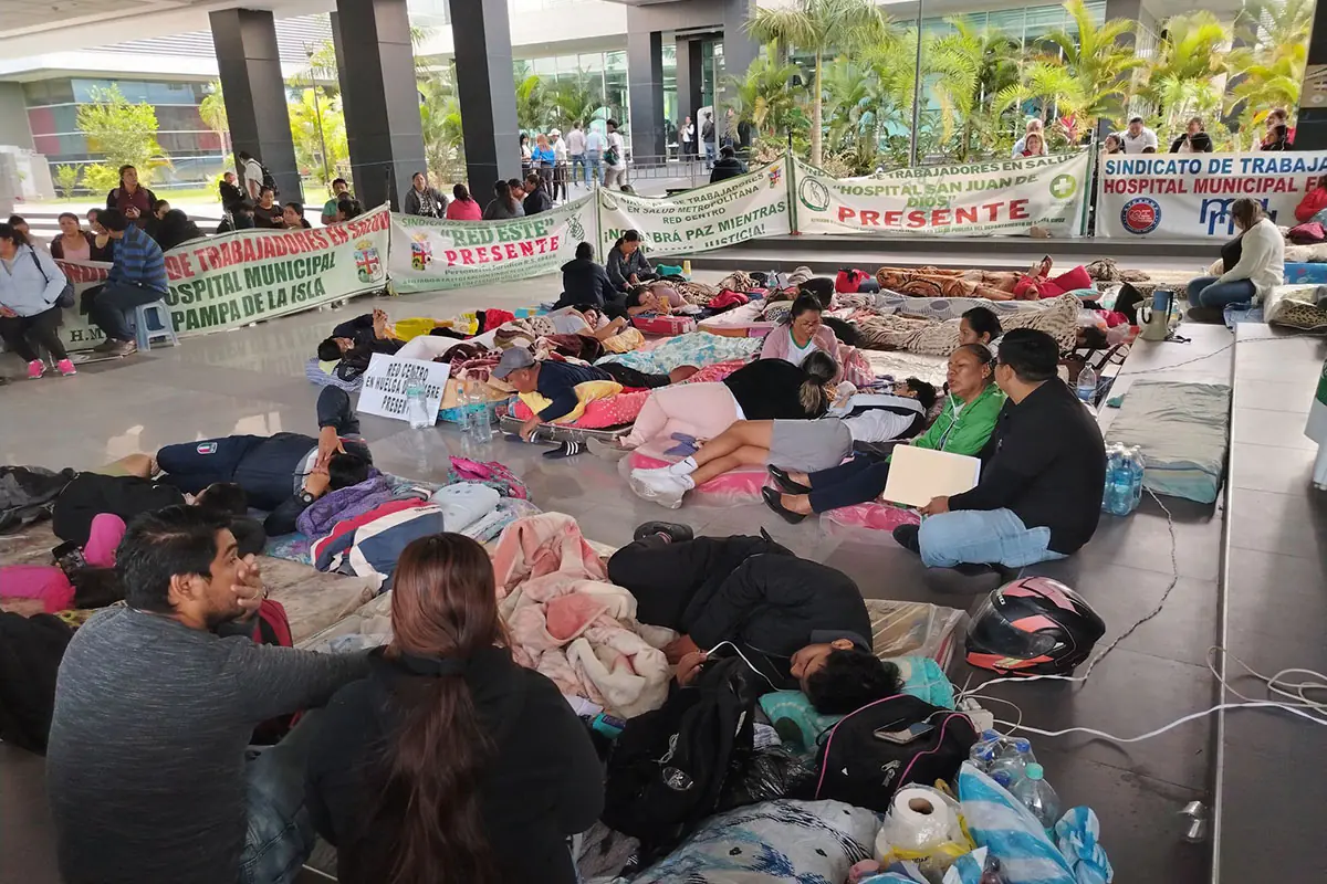 Huelga de hambre de los trabajadores en salud